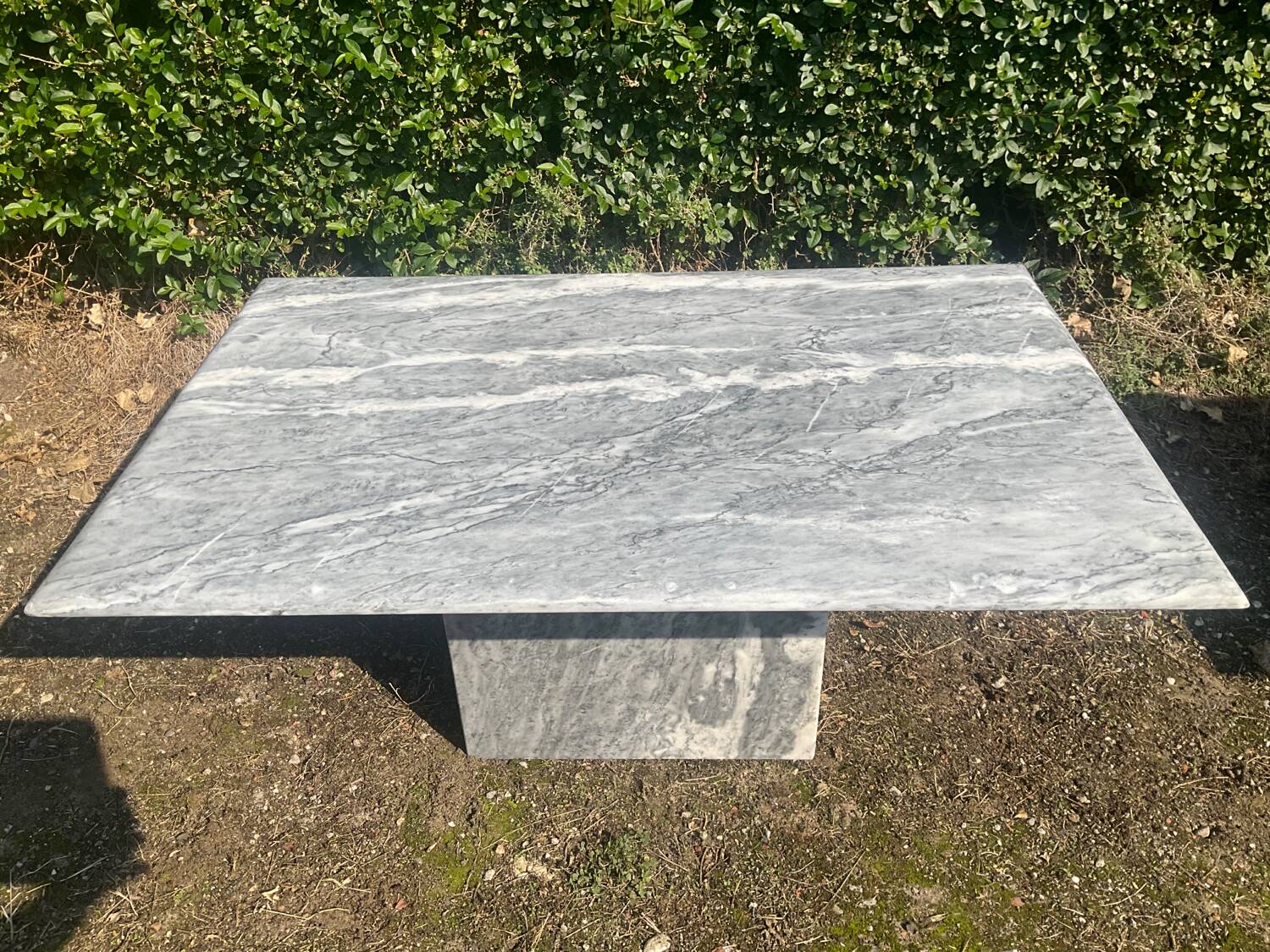 Vintage 70s marble coffee table