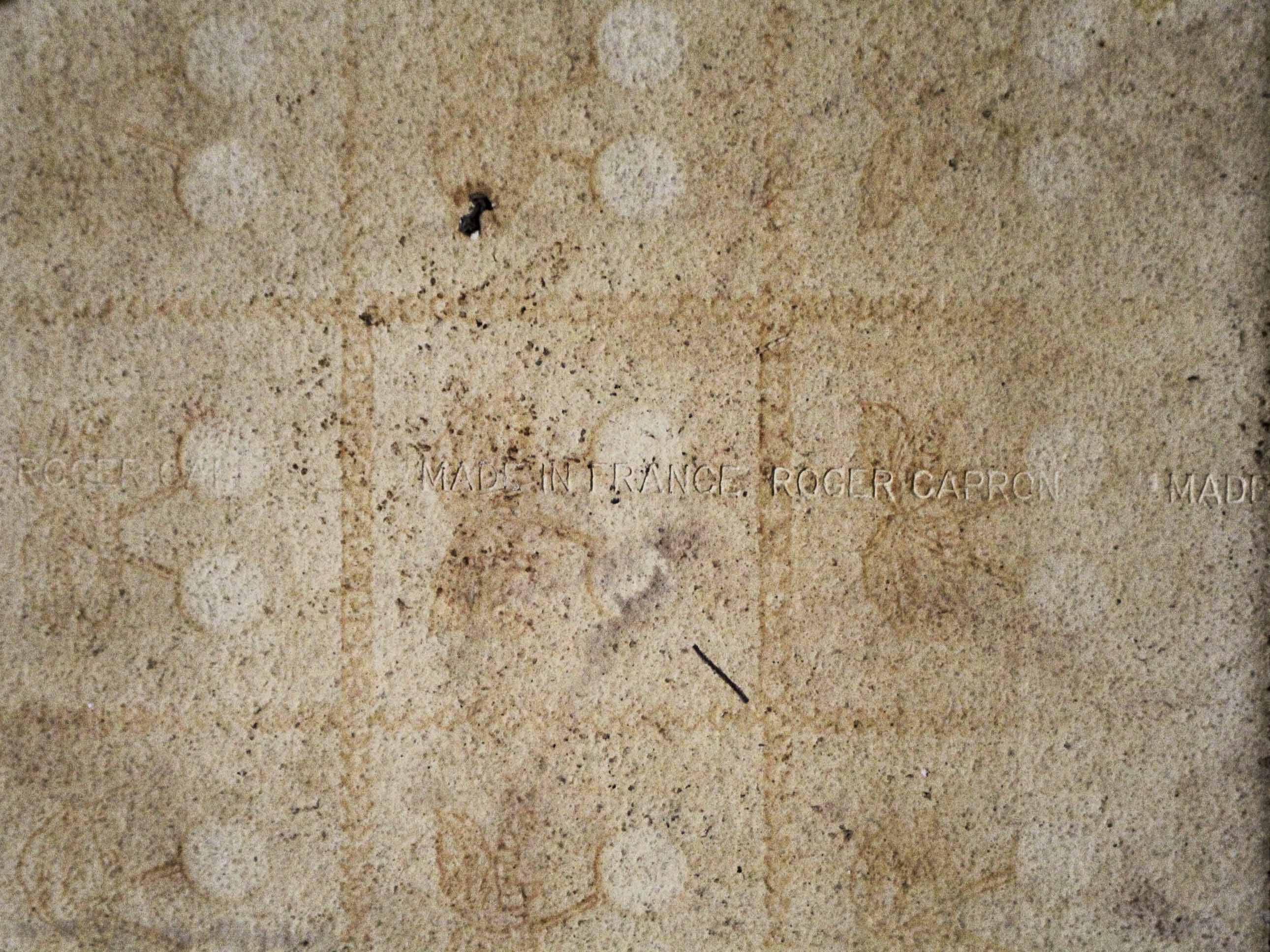 Ceramic plate decorated with cherries Roger Capron