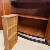 Art Deco Sideboard in Macassar, Marble & Chrome, France, 1930