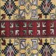 Rustic Mustard Burgundy Runner, Vintage Turkish Milas Wool Runner 81x286cm