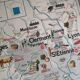 Vintage school map mdi FRANCE Corsica Massif Central