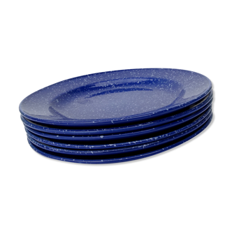 Blue white-dot plates