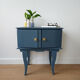 Blue bedside