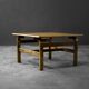 Vintage Rare Mid-Century Scandinavian Modern Brown Oak Coffee Table