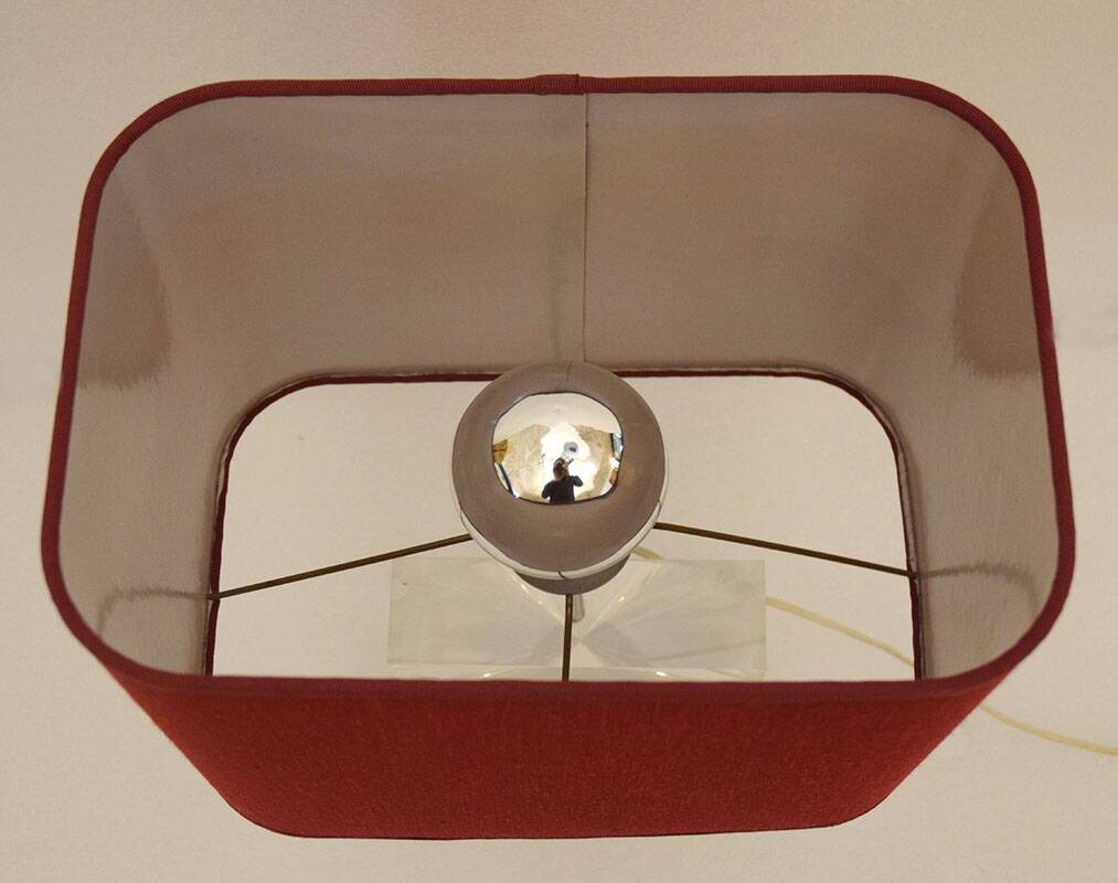 Romeo Rega lucite table lamp, 1970s
