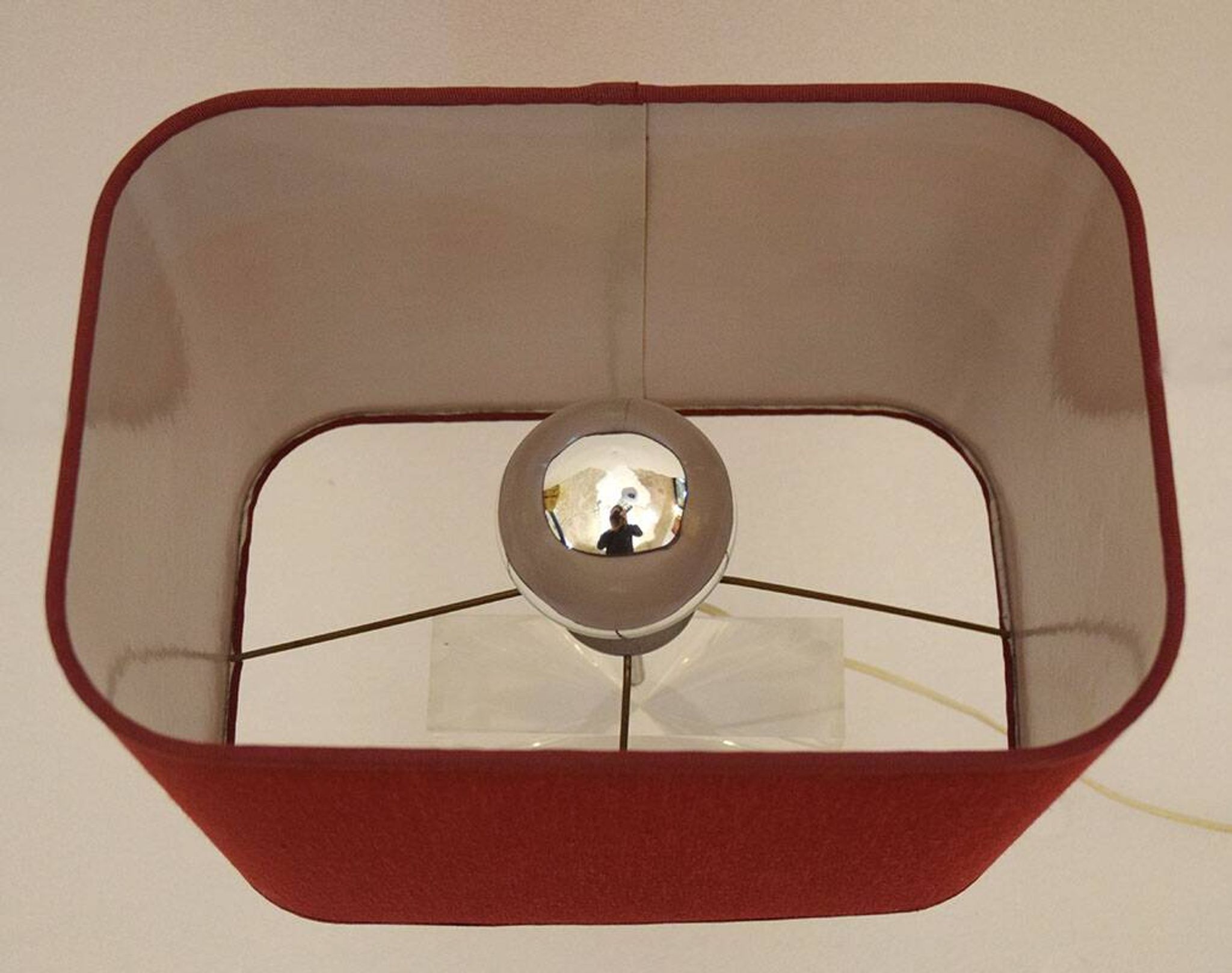 Romeo Rega lucite table lamp, 1970s