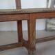 Large wooden bench with a backrest