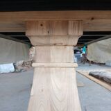 Monastery table with zinc top