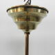 Art deco hanging lamp with marbled glass shade