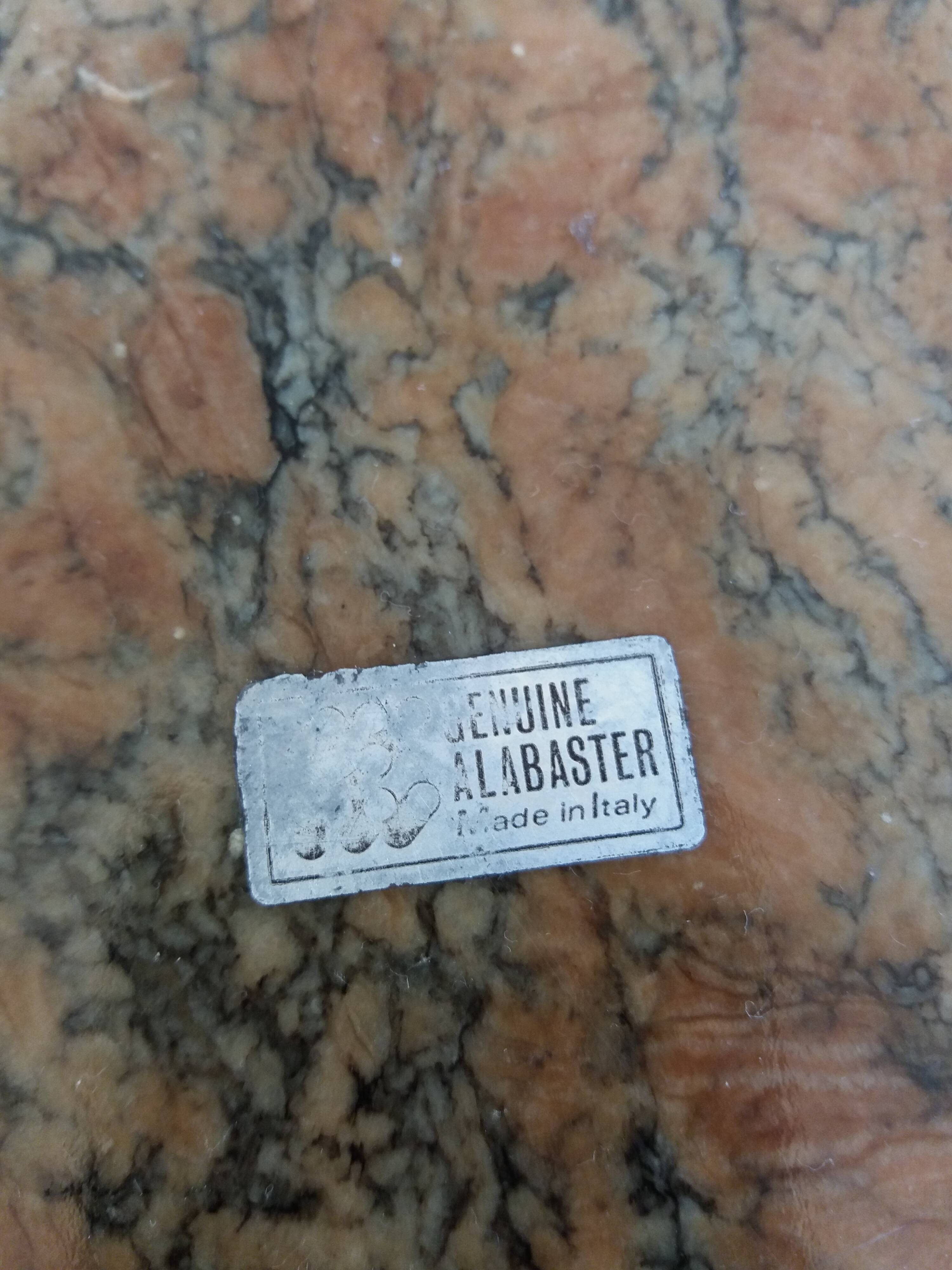 Romano Bianchi alabaster ashtray Italy