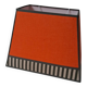 Abat-jour rectangulaire orange et kaki