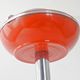 VINTAGE 1970s METAL ASH TRAY ON A STAND ORANGE LACQUER & CHROME 70S SPACE AGE