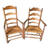 1 set of 2 armchairs