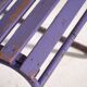 Antique purple patio chairs (c.1920). Set of 2 pieces