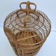 Cage à oiseaux vintage en bois