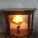 Old half-moon console