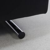 Lounge Chair in Leather and Chrome by Molinari