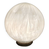 Postmodern White Murano Blown Glass Table Lamp by La Murrina with Murrines Italy