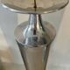Pair of aluminium cast candle holders 52cm
