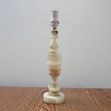 Mid-Century Alabaster or Onyx English Table Lamp