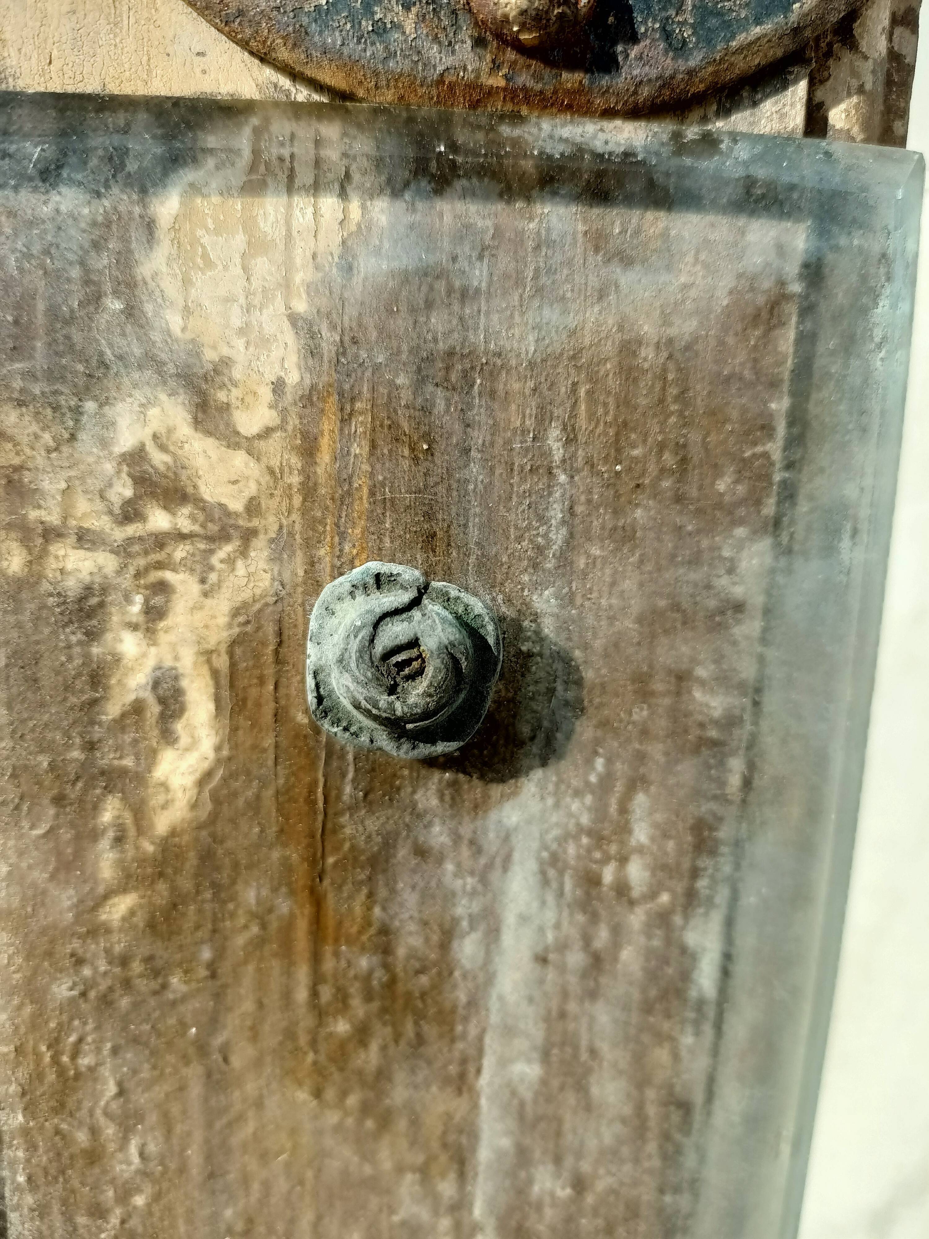Porte ancienne 6 carreaux 86x243