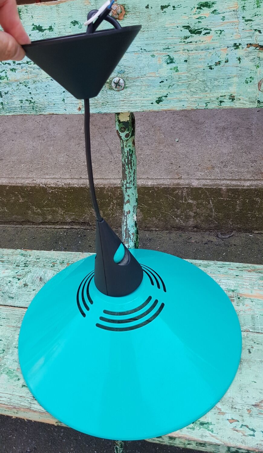 Postmodern pendant lamp Brilliant Leuchten 1980s green