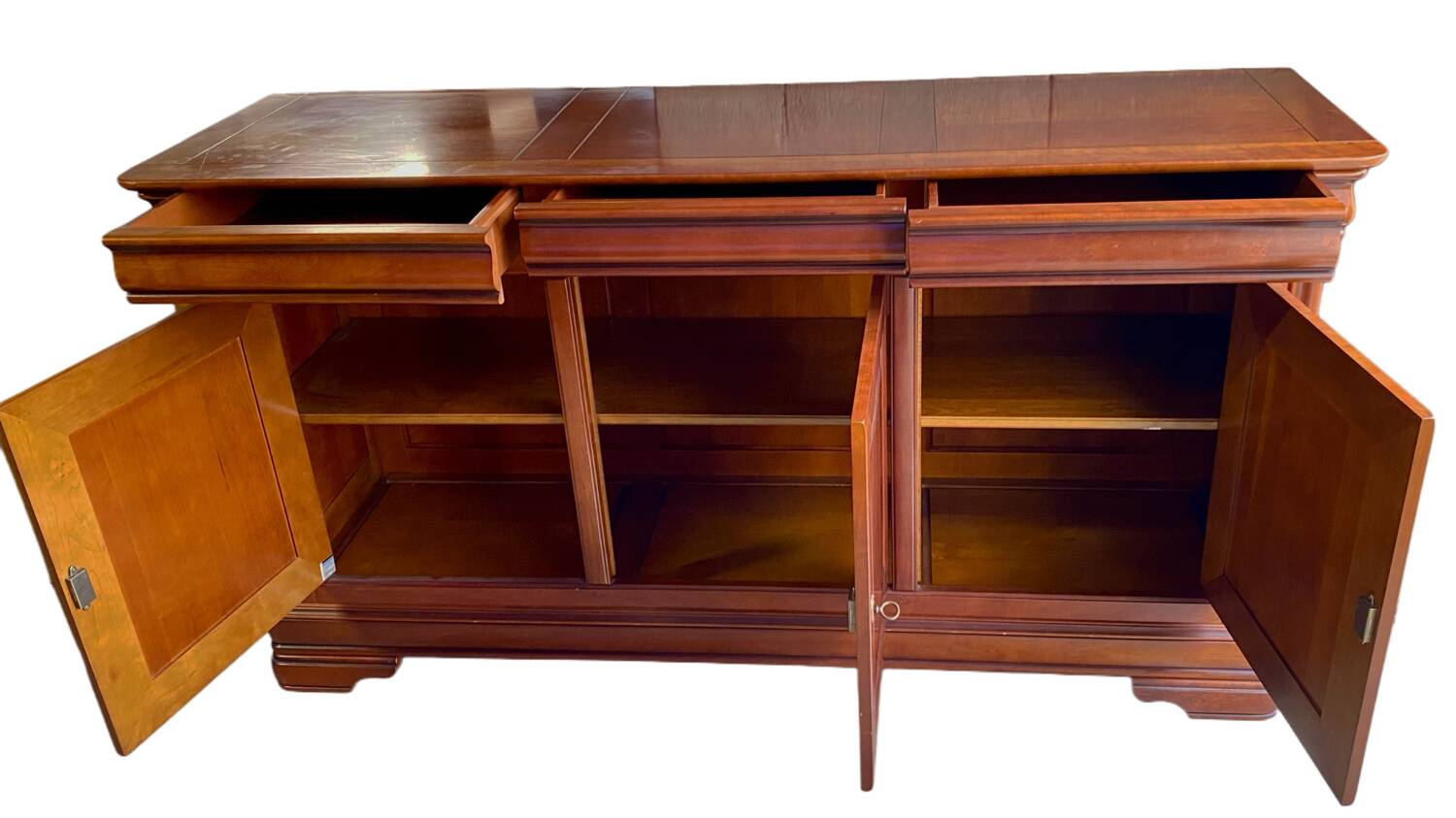 Buffet very enfilade Louis Philippe in cherry wood.