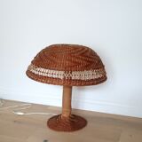 Lampe champignon bambou