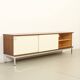Sideboard of three sliding doors published by Airborne, France, 1960s.