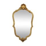 Rococo vintage gold mirror, 32x57cm