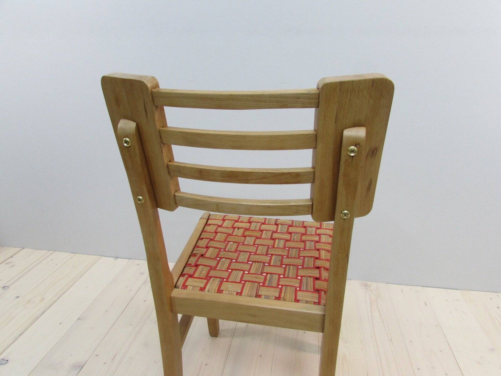 Chaises de salle à manger vintage x4 années 1950 par Pierre Cruège