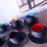 Set of 6 50'S ceramic cups