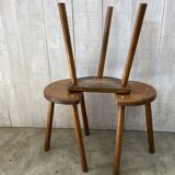 Set of 3 tripod stools