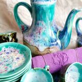 Coffee set signed Morvan 12 people