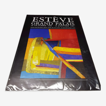 Affiche expo Maurice Esteve 1986 / 1987