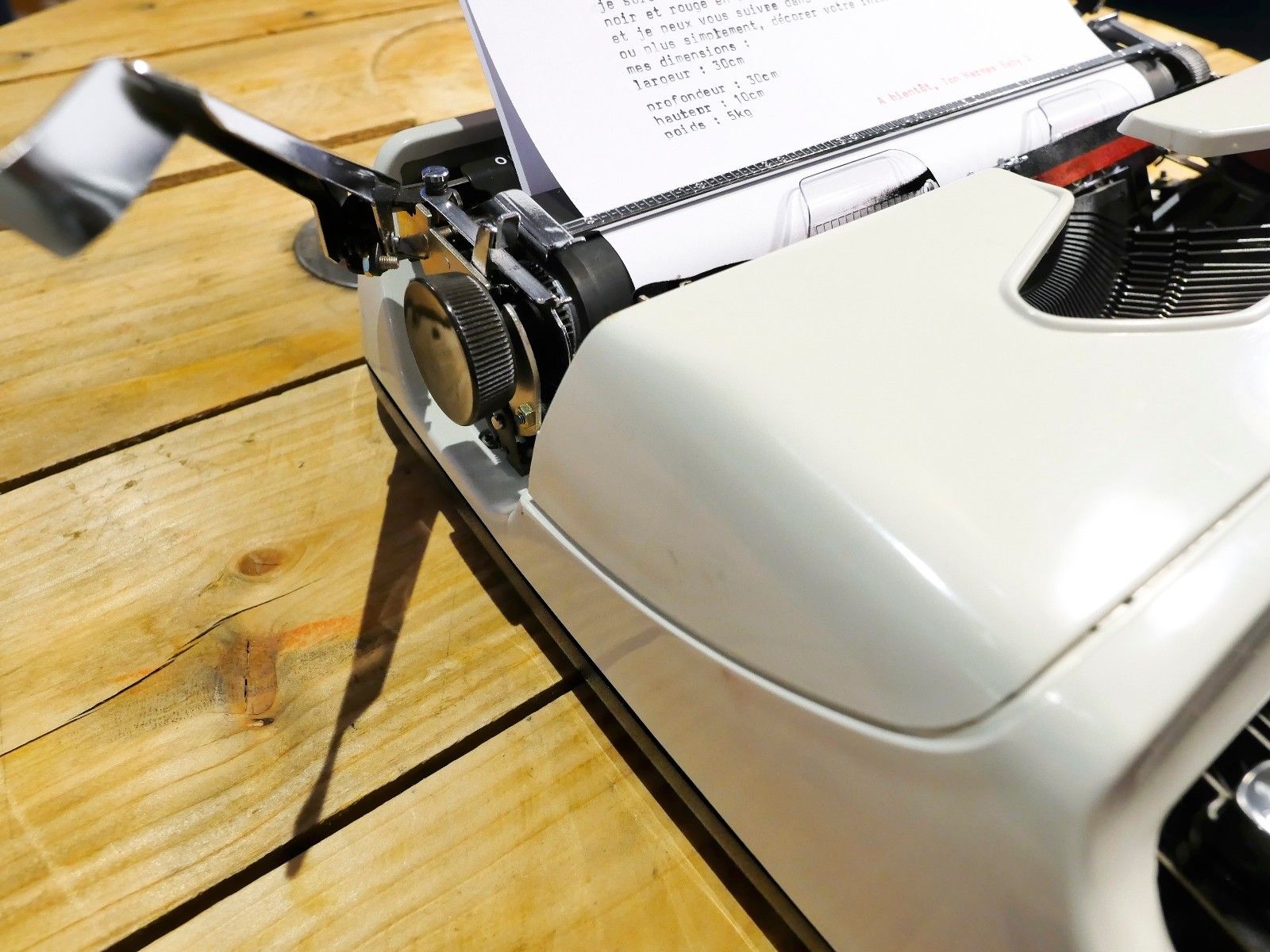 White s Baby Hermes typewriter