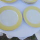 7 vintage flat plates Orches moulin de loups