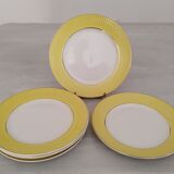 Flat Faience Plates Orchies Moulin des Loups Vintage