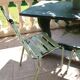 Set of 2 Art Prog metal garden chairs