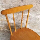 Chair child has bars, renovated beech