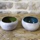 Pair of Frères Cloutier ceramic cups