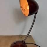 Vintage Brown Bakelite Gooseneck Table Lamp, 1950s