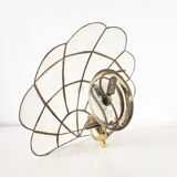 Vintage mother-of-pearl shell sconce