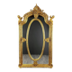 Large Louis XV style mirror in carved and gilded wood, 19th century