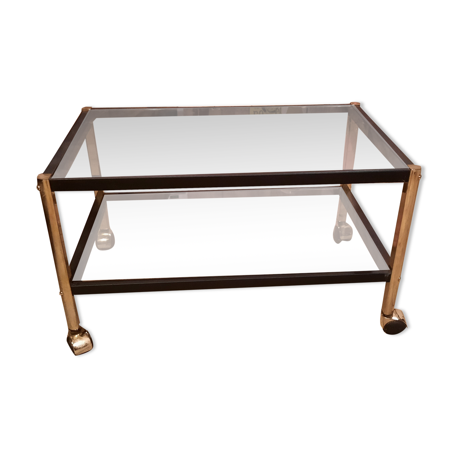 Metal roulette living room table