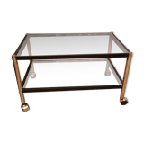 Metal roulette living room table