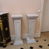Pair of louis xvi style alabaster columns