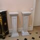Pair of louis xvi style alabaster columns