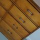 Dutch Industrial Beech Apothecary Cabinet, Mid-20th Century