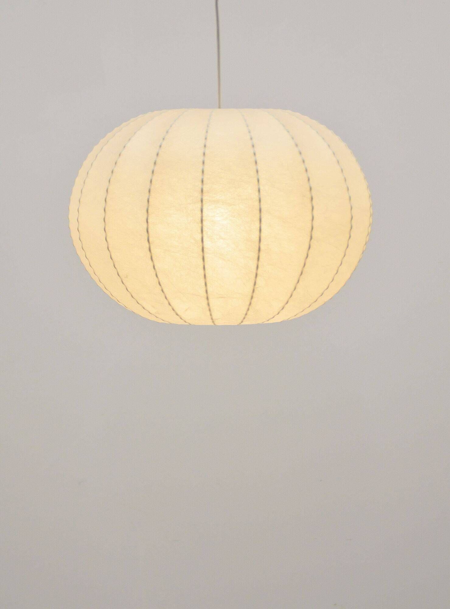 Vintage cocoon pendant lamp by Goldkant Leuchten, 1960s